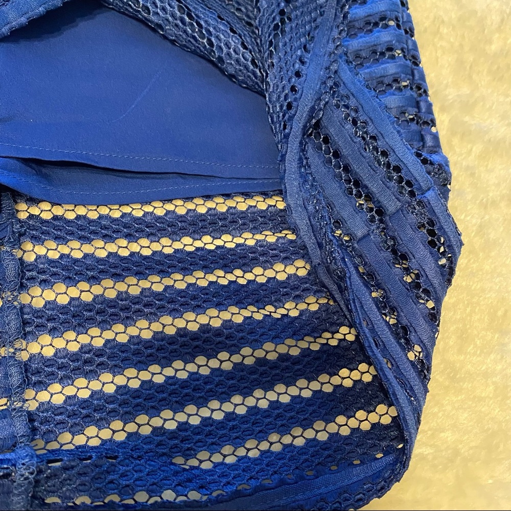 New York & Company Royal Mesh-Stripe Pencil Skirt - Picture 8 of 9
